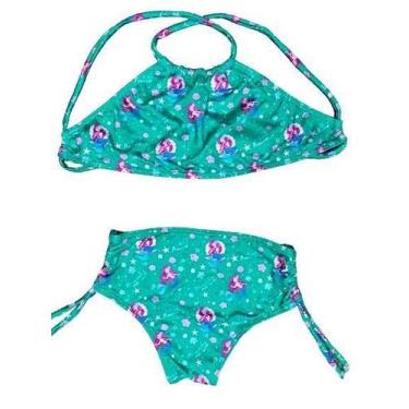 Imagem de Kit 3 Peças Blusa Pro Uv 50 + Biquíni + Top Infantil Juvenil - Rey Sho