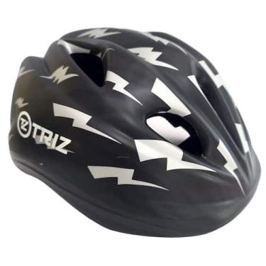 Imagem de Capacete Junior Preto e Prata - Triz