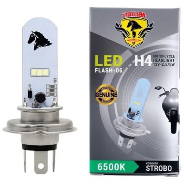 Imagem de Lampada Farol Super Led H4 Moto 6500k Efeito Strobo - Stallion