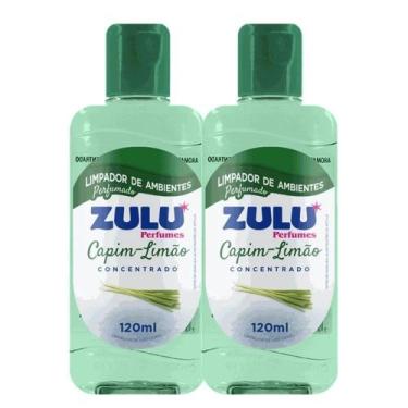 Imagem de 2 Un Limpador de Ambientes Perfumado Concentrado Capim Limão Zulu 120m