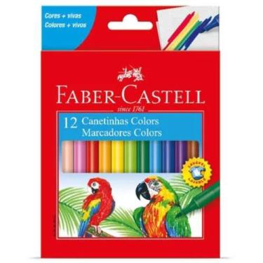 Imagem de Caneta Hidrografica 12 Cores Lavavel Faber Castell