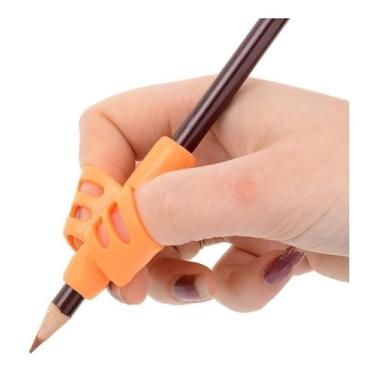 Imagem de Adaptador De Escrita Apoio Lápis Para Dedos Escrita Autista Tdah Ansiedade Cores Sortidas