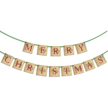 Imagem de Decoração de Natal vintage - Placa vintage de Feliz Natal - Nostálgico Tradicional Antigo Vitoriano Natal Decoração de Natal para Interior Casa Escritório Manto Casa de Fazenda Lareira Decorações de