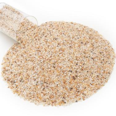 Imagem de NUPICK Areia de sílica de malha 5-10 para fogueira, areia grossa de 4,5 kg para lareiras, areia decorativa para gás ou propano, camada de base à prova de calor sob vidro de fogo, pedras de lava