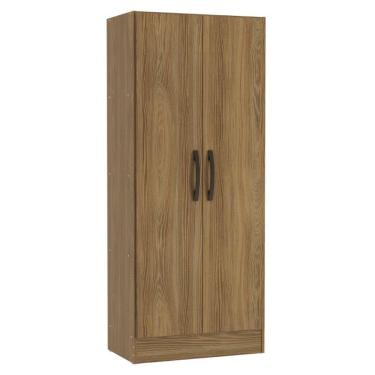 Imagem de Armario Multiuso 2 Portas 137x57 Cm N409 Kappesberg Nogueira