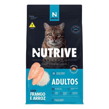 Imagem de Ração Gatos Nutrive Select Adulto Frango e Arroz 10,1kg