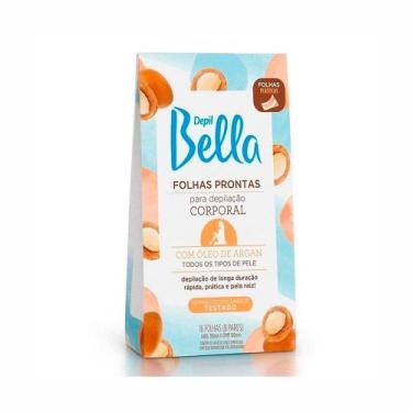 Imagem de Folhas Prontas Para Depilação Corporal Depil Bella Argan 16Fls - Depi 