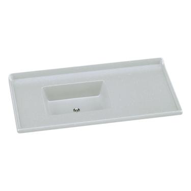 Imagem de Pia De Cozinha Mármore Sintético 100x53cm Multimóveis CR20478 Off White