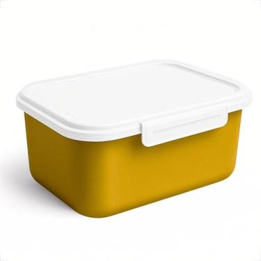 Imagem de Potes Plástico Reutilizável 750ml Kit para Marmitas Refeições com Trav