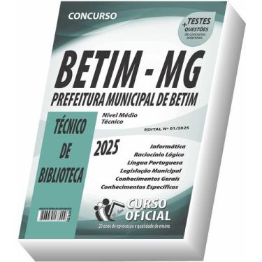 Imagem de Apostila Prefeitura de Betim MG Técnico de Biblioteca - CURSO OFICIAL