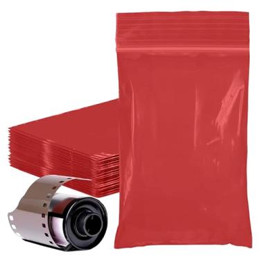 Imagem de PUREVACY Sacos vermelhos com zíper para embalagem, 5 x 7,6 cm, pacote com 1000 sacos de plástico. Sacos de plástico recicláveis. Sacos de zíper de polietileno de 2 mm de espessura. Saco reciclável com