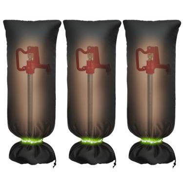 Imagem de MIXC Coberturas de torneira ao ar livre para proteção contra congelamento de inverno, 38.1 cm x 89 cm Capas de babador de mangueira para inverno, capa de torneira isolada impermeável mais espessa