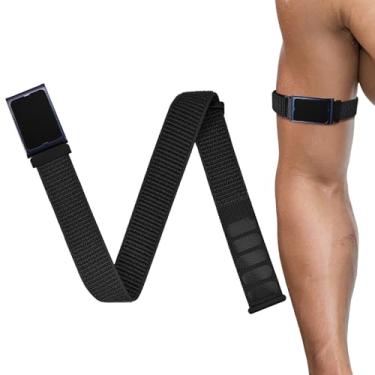 Imagem de Oanux Pulseira esportiva de 22 mm compatível com Amazfit Helio, pulseira de nylon respirável para bíceps de liberação rápida para Garmin Venu 3/Venu 2/Vivoactive 4 e Forerunner 570-47 mm/265/255/255