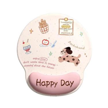 Imagem de Mouse Pad Cute Dachshund com apoio de pulso 18,8 cm x 22,7 cm - yiweis