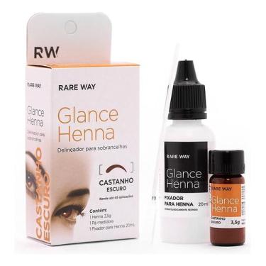 Imagem de Henna de Sobrancelhas Glance 3,5g com Fixador e Pá Medidora 20ml - Rar