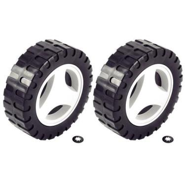 Imagem de Par de Rodas Plásticas Pequenas e Calotas Tramontina Para Cortador de 