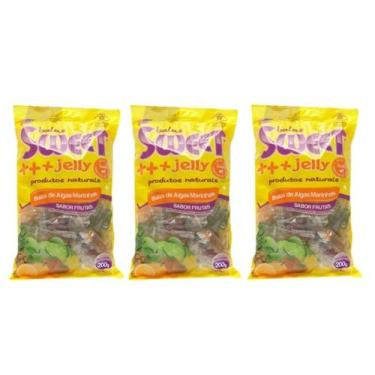 Imagem de Balas De Algas (sortidas) Kit 3 X 200g Sweet Jelly