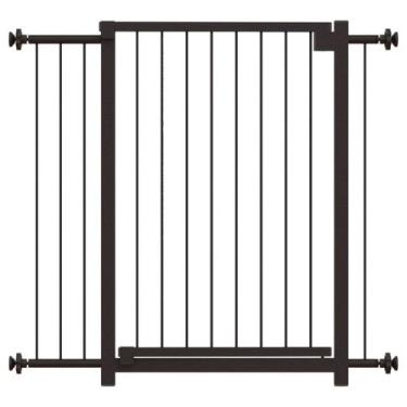 Imagem de Grade portãozinho pet bebê divisor ambiente corredor 70 80 cm preto mu