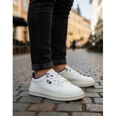 Imagem de Tênis Juvenil Casual Blitzz com Detalhes Tricolores Menino, 33/34, Bra