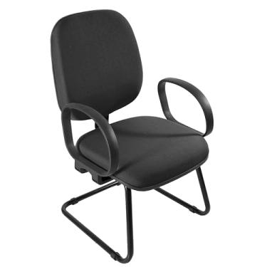 Imagem de Cadeira Para Sala de Reunião Diretor Base Fixa Em S Com Braço Corsa
