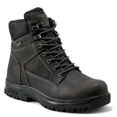 Imagem de Dunham Bota masculina 8000 Works 15 cm bico liso impermeável, Couro cinza escuro, 40