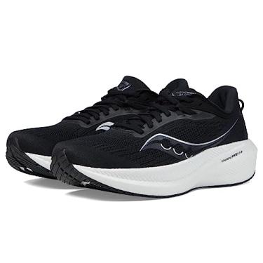 Imagem de Saucony Tênis masculino Triumph 21, Preto/branco, 15