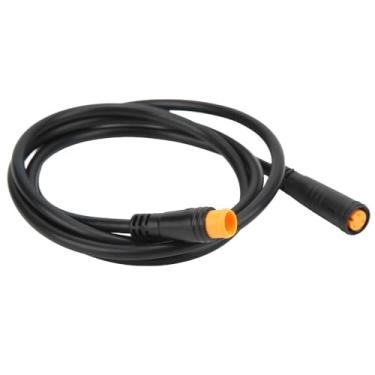 Imagem de Chiffonade Cabo de extensão de bicicleta elétrica de 80 cm, conector fêmea para macho de 3 pinos à prova d'água para modificação de freio Ebike/acelerador/sensor de mudança