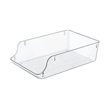 Imagem de Organizador Transparente G para Latas Despensa, Geladeira, Refrigerantes e Cervejas