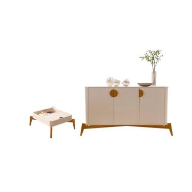 Imagem de Conjunto Mesa De Centro E Buffet Rogers Off White