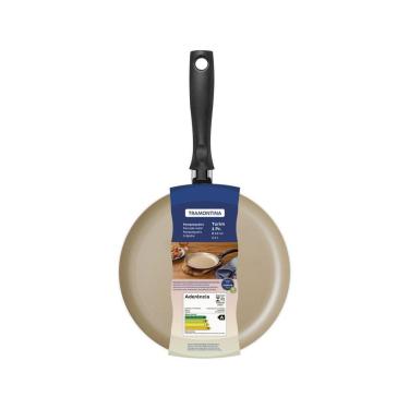 Imagem de Panquequeira Tramontina Turim Interno E Externo Em Antiaderente Starflon Max Vermelha 18 Cm