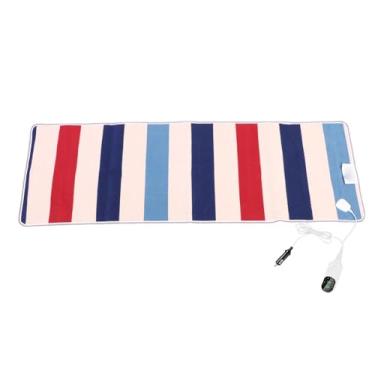 Imagem de Diydeg Cobertor Aquecido, 24V Flanela Macia Cobertor de Aquecimento Elétrico para Carro 3 Temporizadores 9 Configurações de Temperatura Lançamento Aquecido para Carro Lançamento de