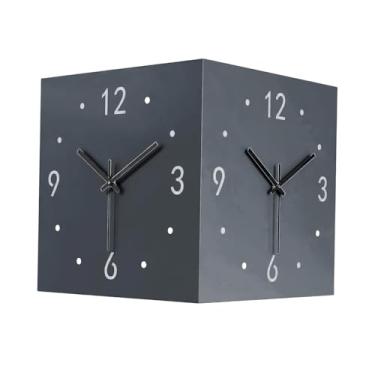 Imagem de Wswqop Relógio de Parede Moderno de Canto com Luz, Quadrado com Numerais Arábicos, Silencioso, Decorativo para Sala de Jantar, Sala de Aula, Quarto E Cozinha