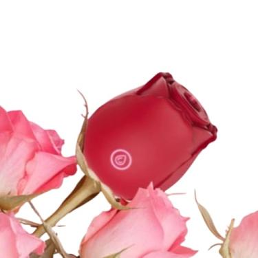 Imagem de Vibrador Sugador de Clitóris Estimulador Em Formato de Rosa 10 modos Premium - Pazie