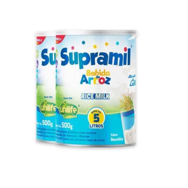 Imagem de Kit 2 Supramil Bebida Rice Milk Unilife 500g