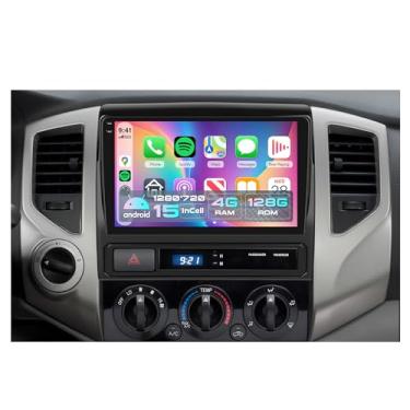 Imagem de Rádio estéreo automotivo 4 núcleos 4G + 128 G Android 15 para Toyota Tacoma 2005-2015, Rimoody Wireless Carplay Andorid link de espelho automático 22 cm INCELL tela GPS WiFi Bluetooth 5.0 FM/RDS EQ-32