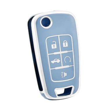 Imagem de Capa de chave de carro para Chevrolet Chevy GMC Buick Encore Terrain Malibu Camaro Cruze Impala Equinox Volt Spark Sonic