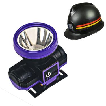 Imagem de HYZHANHONG Lanterna Frontal LED Portátil de Alta Potência, Recarregável e à Prova de Água, com Capacete, 3 Modos de Iluminação, Recarregável por USB, para Pesca, Campismo