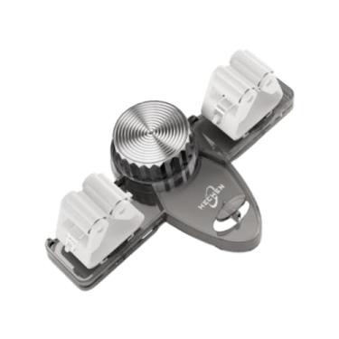 Imagem de DimyFew Titular de vassoura, MOP Hanger Broom Hanger Organization Tool Rack Storage System para lavanderia do escritório do armário de garagem, Cinza Transparente