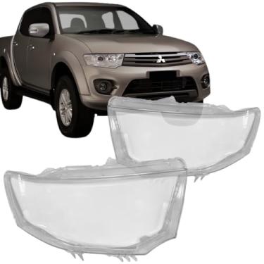 Imagem de Par Lente Farol Para Pajero Dakar 2009 A 2017 e L200 Triton 2013 A 2017