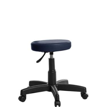 Imagem de Mocho Estética Clinica Tatuador Slim RV Cor Azul Escuro - Goldflex