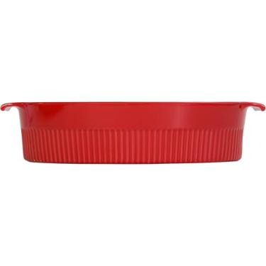 Imagem de Germer, Roaster em porcelana, Sem tampa, modelo assar ou servir, refratária, 3000 ml, Vermelho