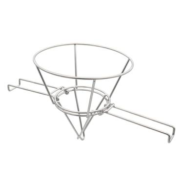 Imagem de Suporte de filtro de cone de xarope de bordo - Suporte de filtro de óleo para fritadeira - Suporte de filtro de aço inoxidável com braços dobráveis para cozinha, casa, hotel