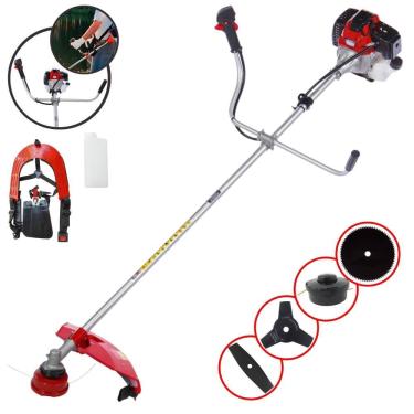 Imagem de Roçadeira Lateral À Gasolina RT52L Toyama 52cc 2HP Alta Rotação Completa 4 Em 1 Com Carretel Nylon + Faca 2 Pontas + Faca 3 Pontas + Faca 80 Dentes