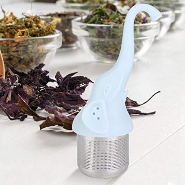 Imagem de Coador de chá de elefante, filtro de silicone com aço inoxidável, utensílio de chá para chá (01)