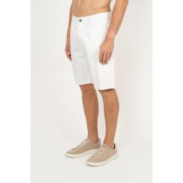Imagem de Bermuda Sarja Cargo Aleatory Branco-Masculino
