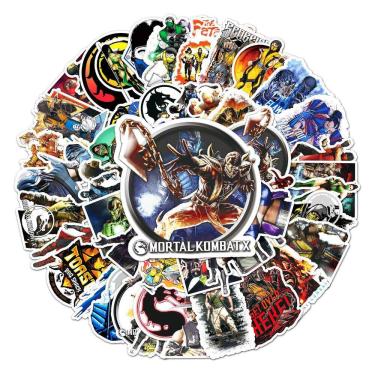 Imagem de Pacote de adesivos Mortal Kombat Mortalss Anime Waterproof Vinyl