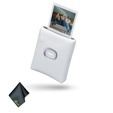 Imagem de Fujifilm Pacote de impressora para smartphone INSTAX Square Link (cinza branco) com pano de limpeza de microfibra