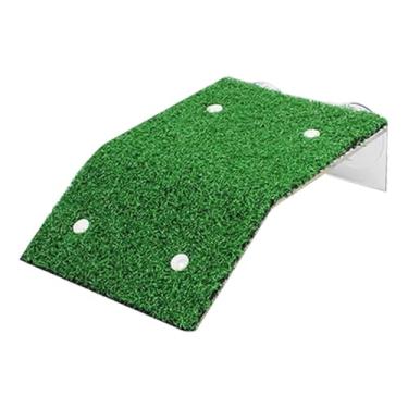 Imagem de IEUDNS Plataforma para tartarugas tomarem sol com grama artificial, ferramenta multifuncional para paisagismo de aquários e escalada, M