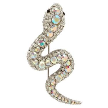 Imagem de Broche Serpente BRG0073 - Akasaki, Prateado