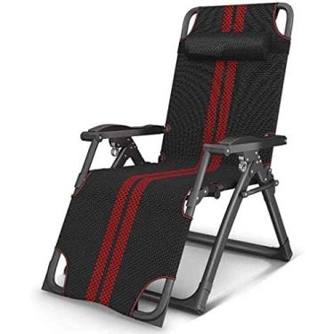 Imagem de YYBOES Espreguiçadeiras dobráveis espreguiçadeiras reclináveis, poltronas reclináveis, cadeiras de exterior, espreguiçadeiras, jardim, multiposições, jardim, pátio, exterior